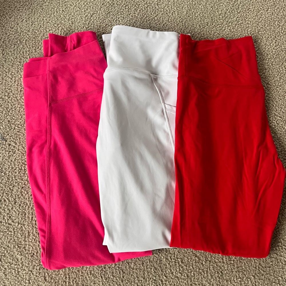 Leggings (pink,white,red)